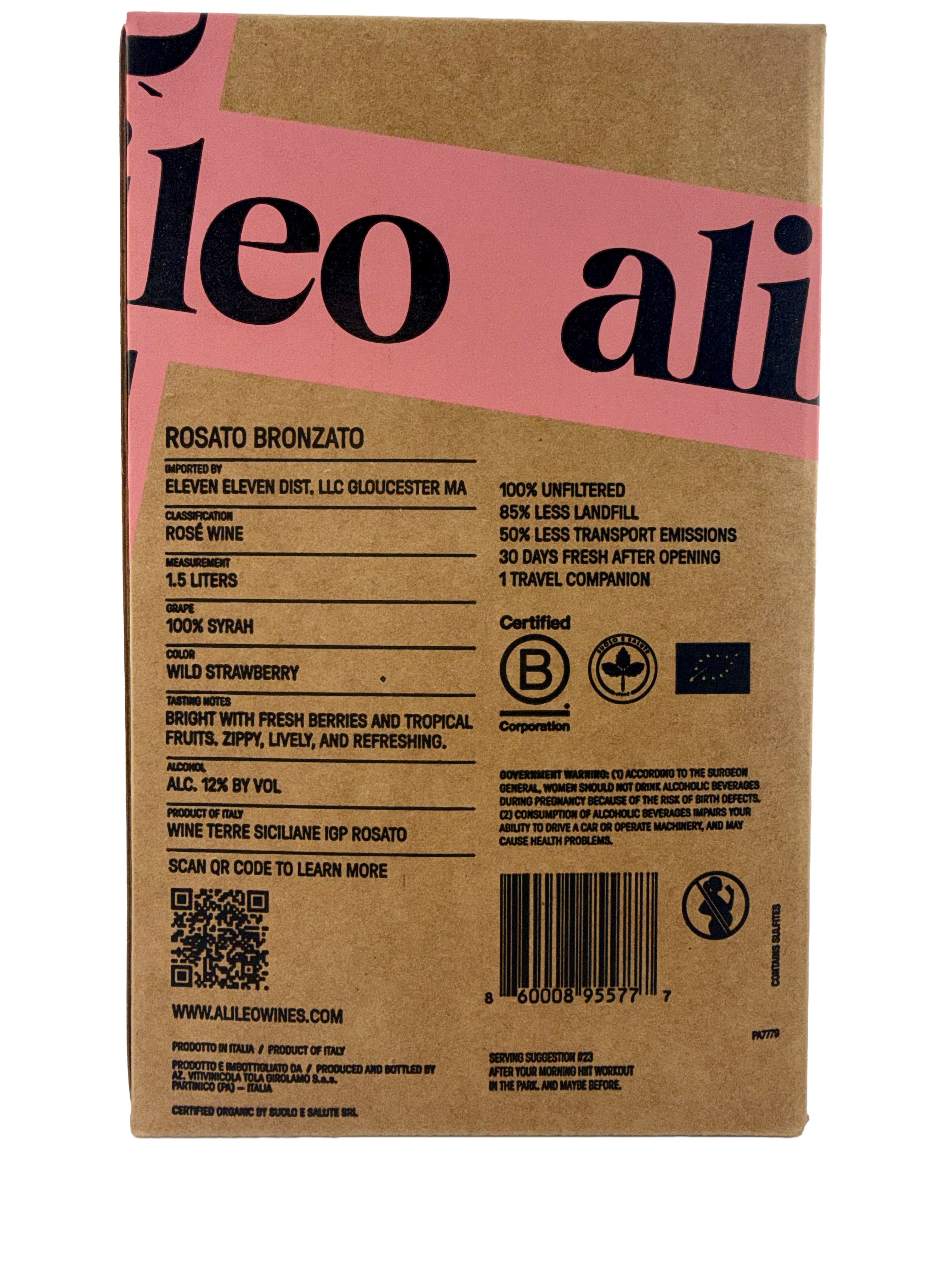 Rosato Bronzato | Sicilian Boxed Red Wine – Alileo Wines